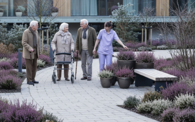 Garten und Außenbereiche der Residenz Heideblüte Barrierefrei naturnah und lebendig