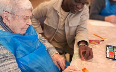 🎨🌷 Kreativer Vormittag bei uns im Haus! 🌷🎨