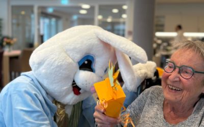 Sonntag Vormittag war der Osterhase bei uns in der Residenz Heideblüte schon früh auf den Beinen 🐰🌷